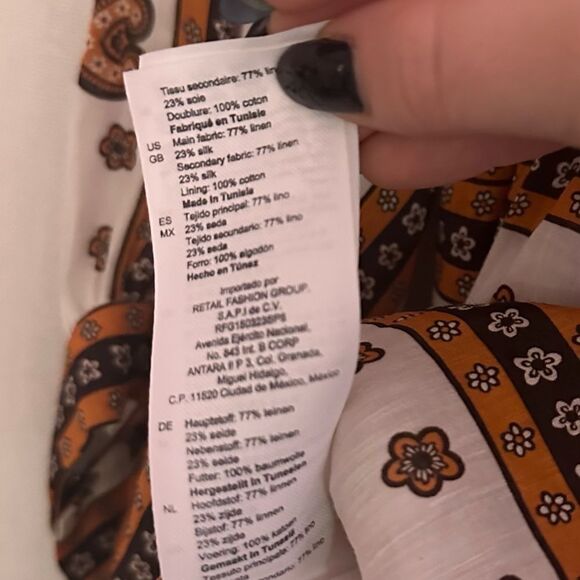 NYT SANDRO Ramata Linen & Silk Dress - Picture 7 of 10